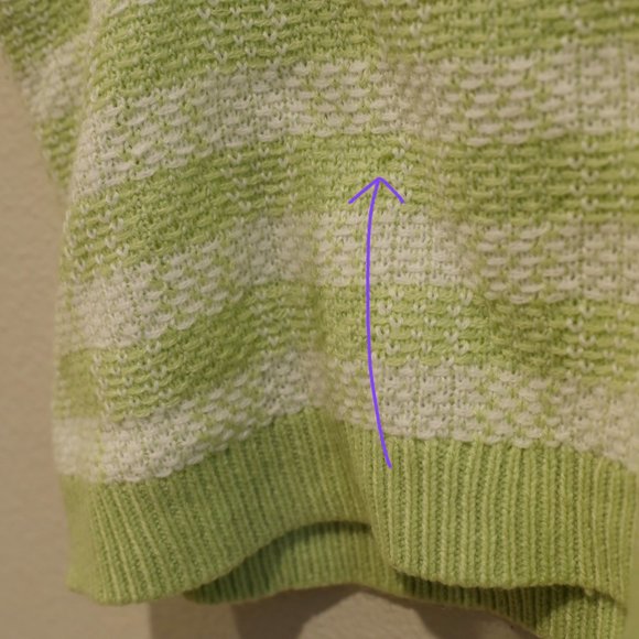 y2k Pastel Green Mint White Strip Spaghetti Strap Cropped Top M - Picture 6 of 6